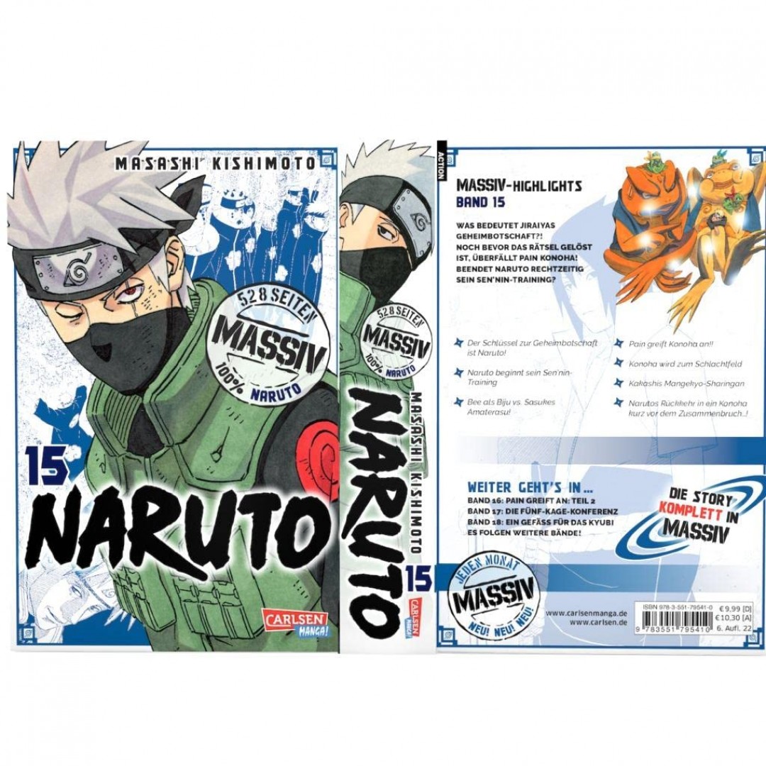 Naruto Massiv 15: Die Originalserie als umfangreiche Sammelbandausgabe! Naruto Massiv 15: Die Originalserie als umfangreiche Sammelbandausgabe!