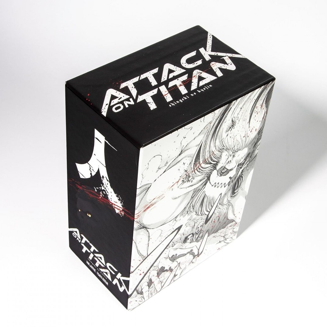 Attack on Titan, Bände 21-25 im Sammelschuber mit Extra: Fantasy-Action-Manga ab 16 Jahren über den Kampf gegen menschenfressende Titanen Attack on Titan, Bände 21-25 im Sammelschuber mit Extra: Fantasy-Action-Manga ab 16 Jahren über den Kampf gegen menschenfressende Titanen