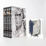 Attack on Titan, Bände 1-5 im Sammelschuber mit Extra: Fantasy-Action-Manga ab 16 Jahren über den Kampf gegen menschenfressende Titanen