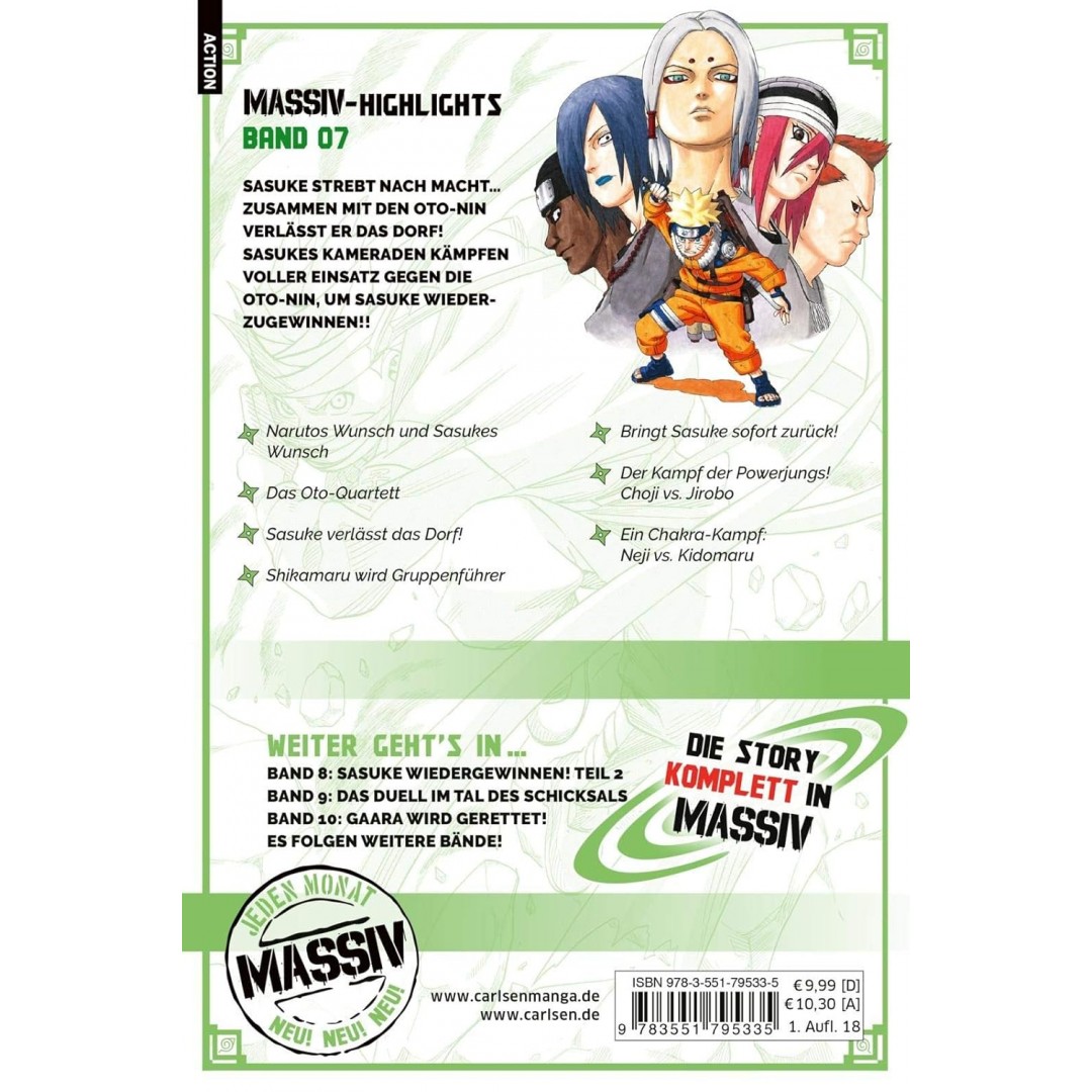 Naruto Massiv 7: Die Originalserie als umfangreiche Sammelbandausgabe! Naruto Massiv 7: Die Originalserie als umfangreiche Sammelbandausgabe!