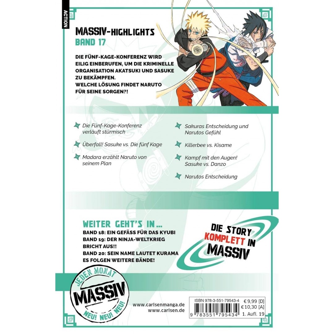 Naruto Massiv 17: Die Originalserie als umfangreiche Sammelbandausgabe! Naruto Massiv 17: Die Originalserie als umfangreiche Sammelbandausgabe!