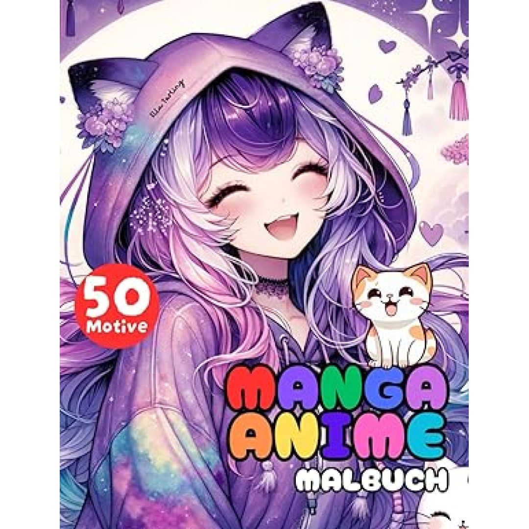 Manga Anime Shojo Malbuch für Mädchen ab 10 Jahren: Das perfekte Geschenk für kreative Teenager, Mädchen und Jungs: 50 schöne Motive inklusive ... magische Szenen zum Ausmalen und Entspannen