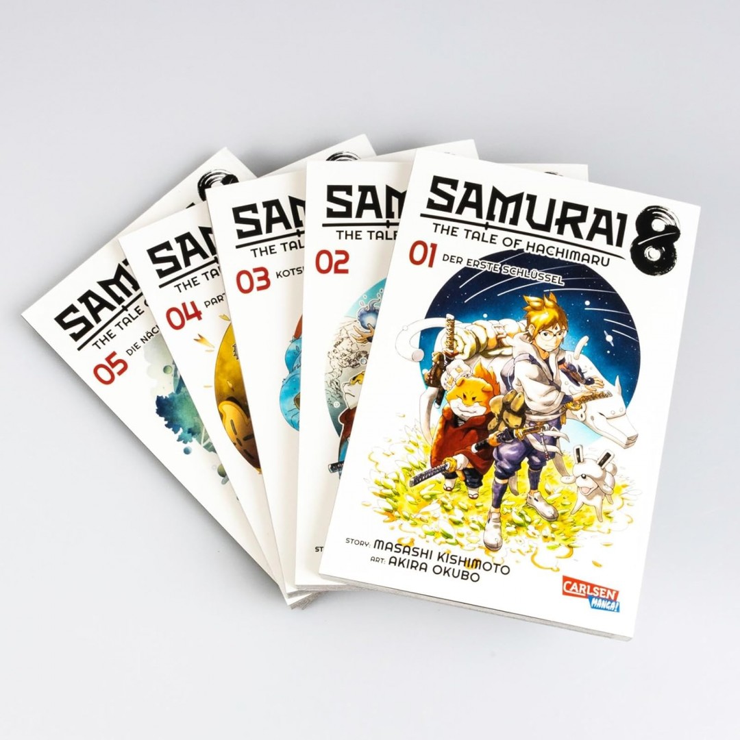 Samurai8 Komplettpack 1-5: The Tale of Hachimaru | Futuristische Manga-Action des Naruto-Schöpfers (Samurai8: The Tale of Hachimaruden) Samurai8 Komplettpack 1-5: The Tale of Hachimaru | Futuristische Manga-Action des Naruto-Schöpfers (Samurai8: The Tale of Hachimaruden)