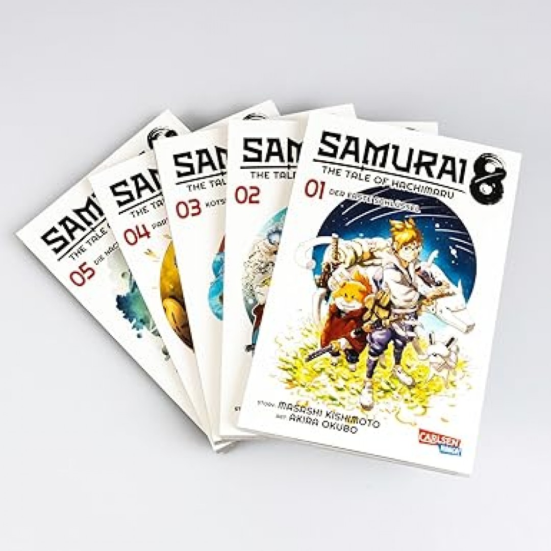 Samurai8 Komplettpack 1-5: The Tale of Hachimaru | Futuristische Manga-Action des Naruto-Schöpfers (Samurai8: The Tale of Hachimaruden) Samurai8 Komplettpack 1-5: The Tale of Hachimaru | Futuristische Manga-Action des Naruto-Schöpfers (Samurai8: The Tale of Hachimaruden)