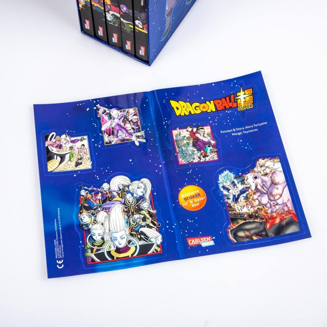 Dragon Ball Super Bände 6-10 im Sammelschuber mit Extra: Die Fortsetzung der Action-Manga-Serie ab 10 Jahren über epische Schlachten und kosmische Abenteuer Dragon Ball Super Bände 6-10 im Sammelschuber mit Extra: Die Fortsetzung der Action-Manga-Serie ab 10 Jahren über epische Schlachten und kosmische Abenteuer