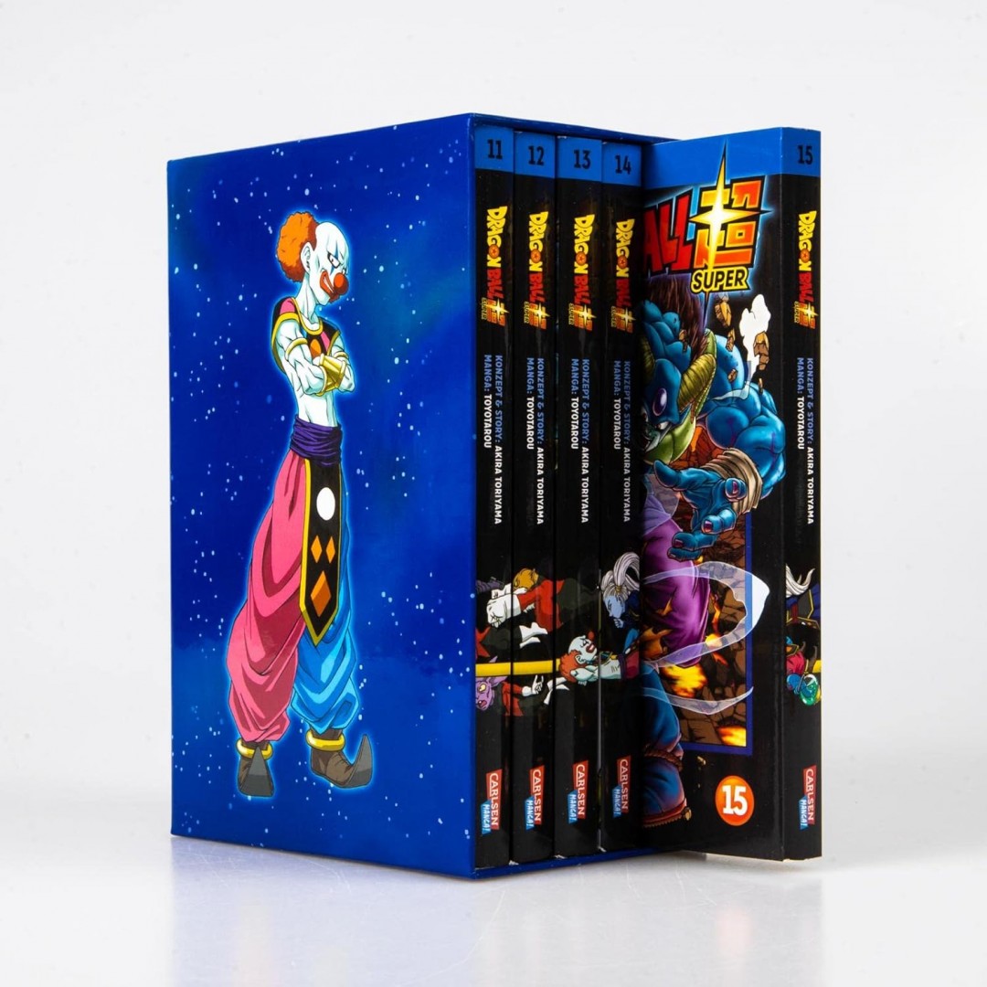 Dragon Ball Super, Bände 11-15 im Sammelschuber mit Extra: Die Fortsetzung der Action-Manga-Serie ab 10 Jahren über epische Schlachten und kosmische Abenteuer Dragon Ball Super, Bände 11-15 im Sammelschuber mit Extra: Die Fortsetzung der Action-Manga-Serie ab 10 Jahren über epische Schlachten und kosmische Abenteuer