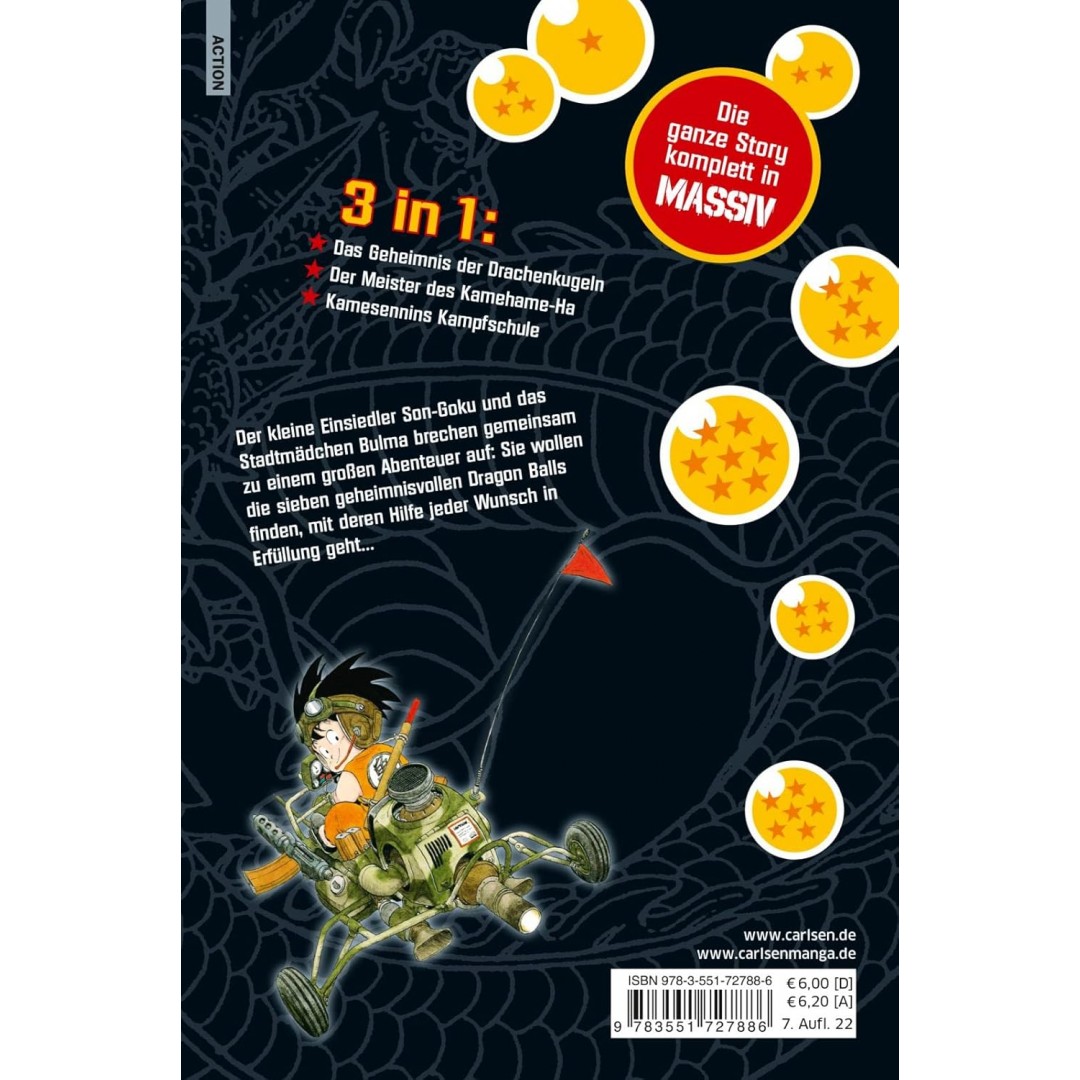 Dragon Ball Massiv 1: Die kultige Action-Manga-Serie für Jungen und Mädchen ab 10 Jahren als 3-in-1-Edition in größerem Format Dragon Ball Massiv 1: Die kultige Action-Manga-Serie für Jungen und Mädchen ab 10 Jahren als 3-in-1-Edition in größerem Format