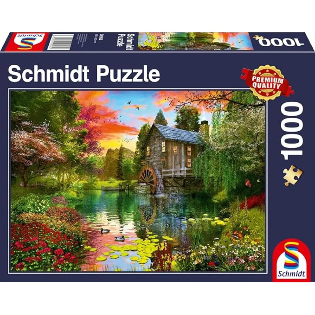 Schmidt Spiele 58968 Die Wassermühle, 1000 Teile Puzzle Schmidt Spiele 58968 Die Wassermühle, 1000 Teile Puzzle