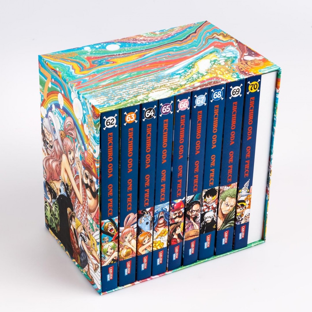 One Piece Sammelschuber 7: Fishman Island (inklusive Band 62-70): Der siebte Sammelschuber des weltweit beliebten Manga ONE PIECE – ein perfektes Set für Fans und Neulinge! One Piece Sammelschuber 7: Fishman Island (inklusive Band 62-70): Der siebte Sammelschuber des weltweit beliebten Manga ONE PIECE – ein perfektes Set für Fans und Neulinge!