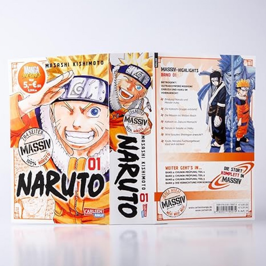 Naruto Massiv 1: Die Originalserie als umfangreiche Sammelbandausgabe! Naruto Massiv 1: Die Originalserie als umfangreiche Sammelbandausgabe!