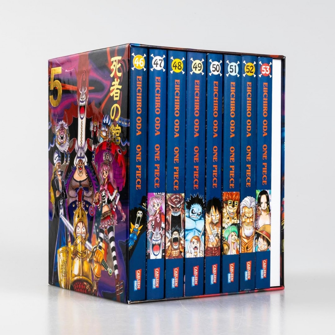 One Piece Sammelschuber 5: Thriller Bark (inklusive Band 46–53): Piraten, Abenteuer und der größte Schatz der Welt! One Piece Sammelschuber 5: Thriller Bark (inklusive Band 46–53): Piraten, Abenteuer und der größte Schatz der Welt!