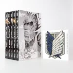 Attack on Titan, Bände 1-5 im Sammelschuber mit Extra: Fantasy-Action-Manga ab 16 Jahren über den Kampf gegen menschenfressende Titanen