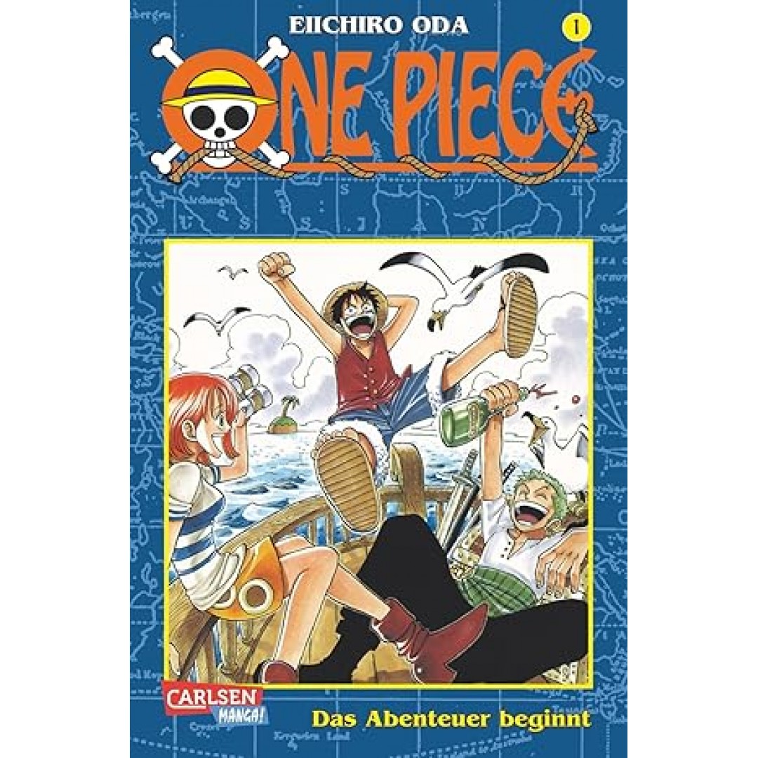 One Piece 1: Action-Manga-Bestsellerserie ab 10 Jahren über eine Gruppe Strohhut-Piraten auf der Suche nach dem größten Schatz der Welt One Piece 1: Action-Manga-Bestsellerserie ab 10 Jahren über eine Gruppe Strohhut-Piraten auf der Suche nach dem größten Schatz der Welt