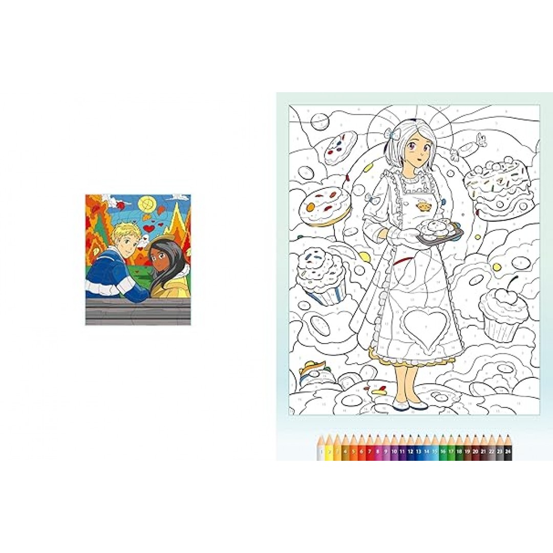 Malen nach Zahlen Manga: Über 30 Ausmalmotive, Step by Step zum fertigen Bild, für alle Manga-Fans Malen nach Zahlen Manga: Über 30 Ausmalmotive, Step by Step zum fertigen Bild, für alle Manga-Fans