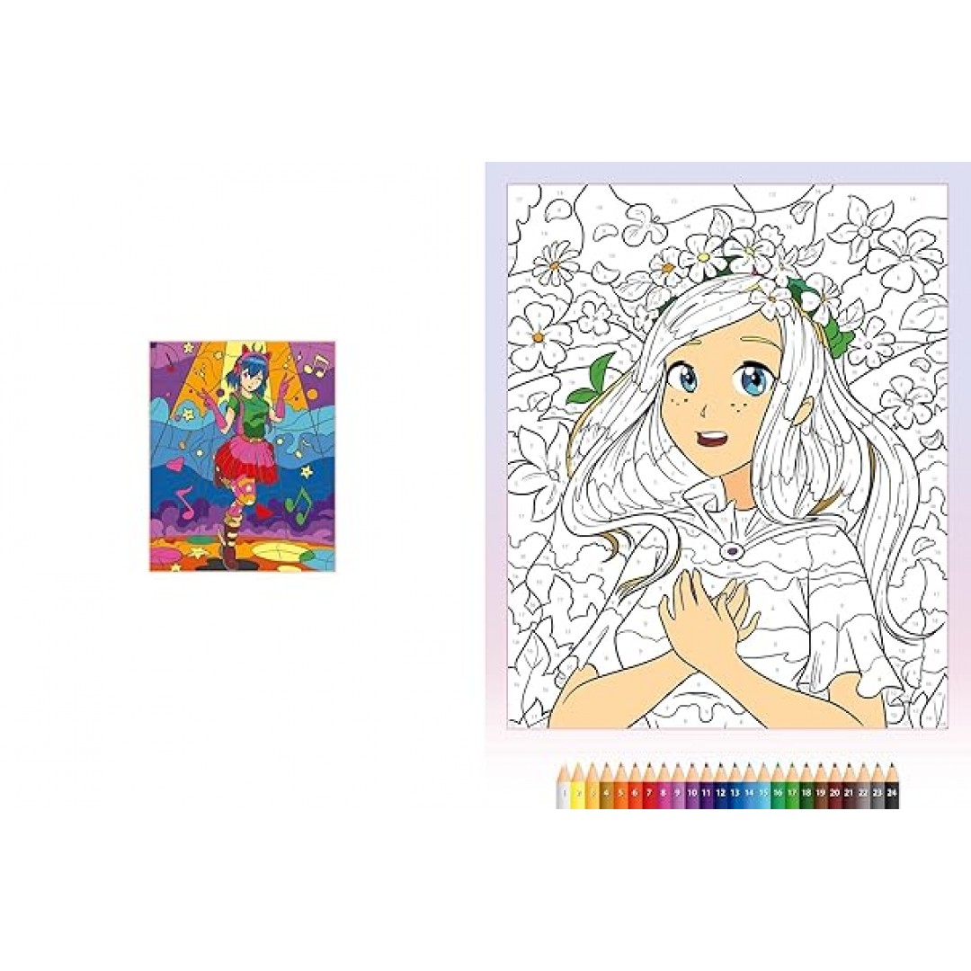 Malen nach Zahlen Manga: Über 30 Ausmalmotive, Step by Step zum fertigen Bild, für alle Manga-Fans Malen nach Zahlen Manga: Über 30 Ausmalmotive, Step by Step zum fertigen Bild, für alle Manga-Fans