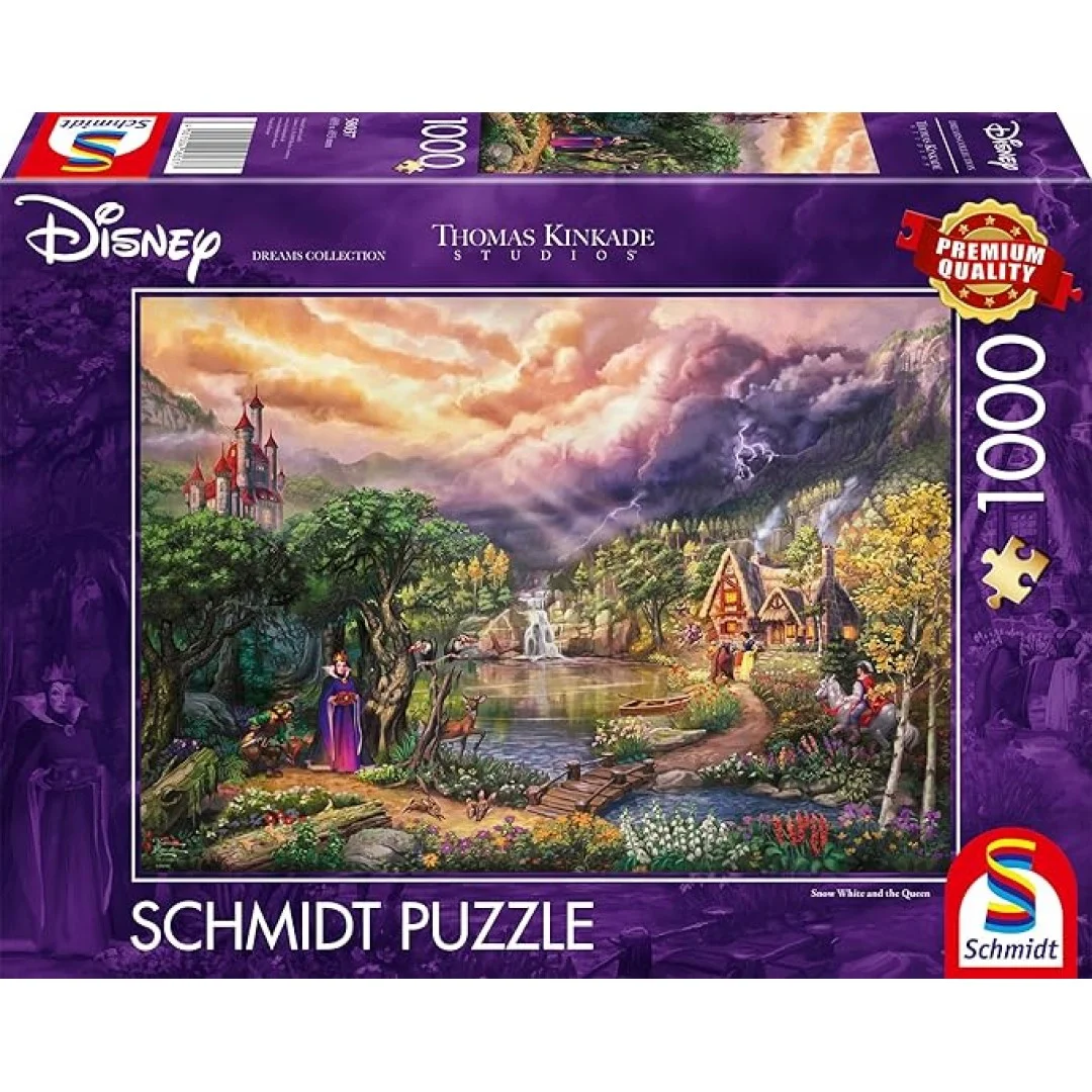 Schmidt Spiele 58037 Thomas Kinkade, Disney, Snow White and The Queen, 1000 Teile Puzzle, bunt Schmidt Spiele 58037 Thomas Kinkade, Disney, Snow White and The Queen, 1000 Teile Puzzle, bunt