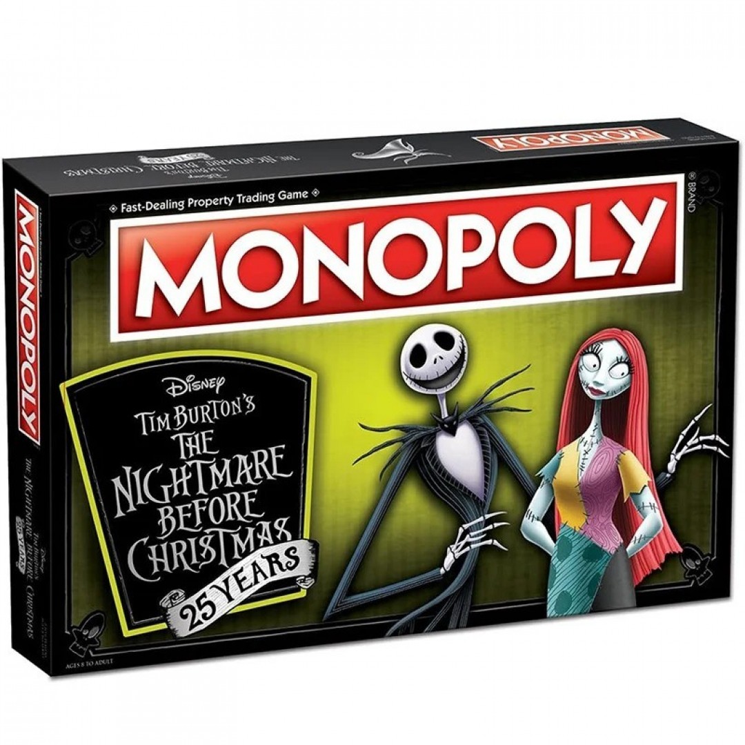 The Nightmare Before Christmas Jack Skellington Sally Cosplay Board Game Paper Card Flight Chess Party Halloween Toys Xmas Gift