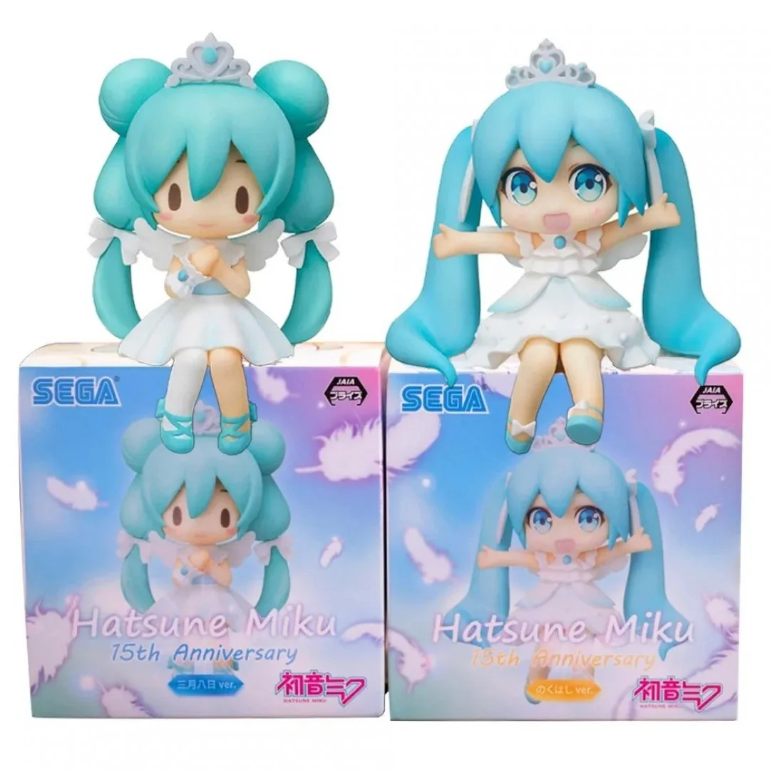 7cm Anime Hatsune Miku Figur sitzen Serie 15. Jubiläum niedlichen Modell Spielzeug