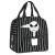 Tim Burton Weihnachten Horrorfilm isoliert Lunchbox Frauen Halloween Schädel Jack wieder verwendbare Thermo kühler Lunch Bag