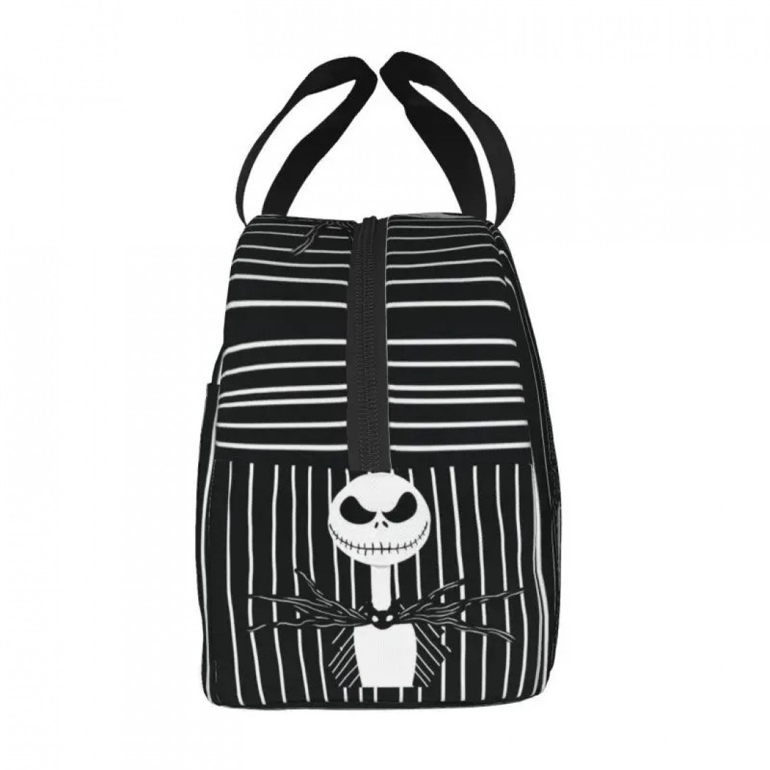 Tim Burton Weihnachten Horrorfilm isoliert Lunchbox Frauen Halloween Schädel Jack wieder verwendbare Thermo kühler Lunch Bag