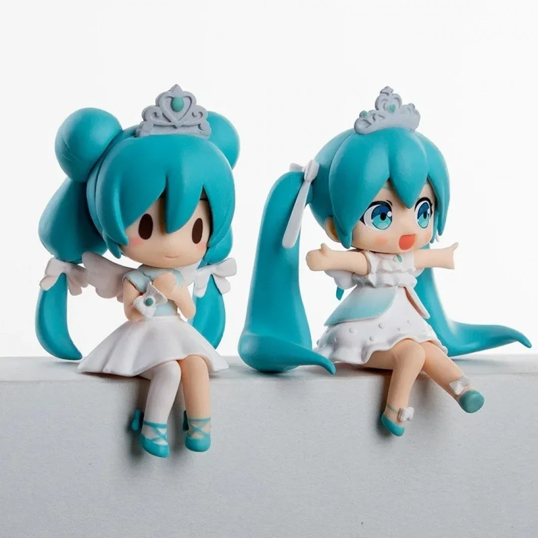 7cm Anime Hatsune Miku Figur sitzen Serie 15. Jubiläum niedlichen Modell Spielzeug