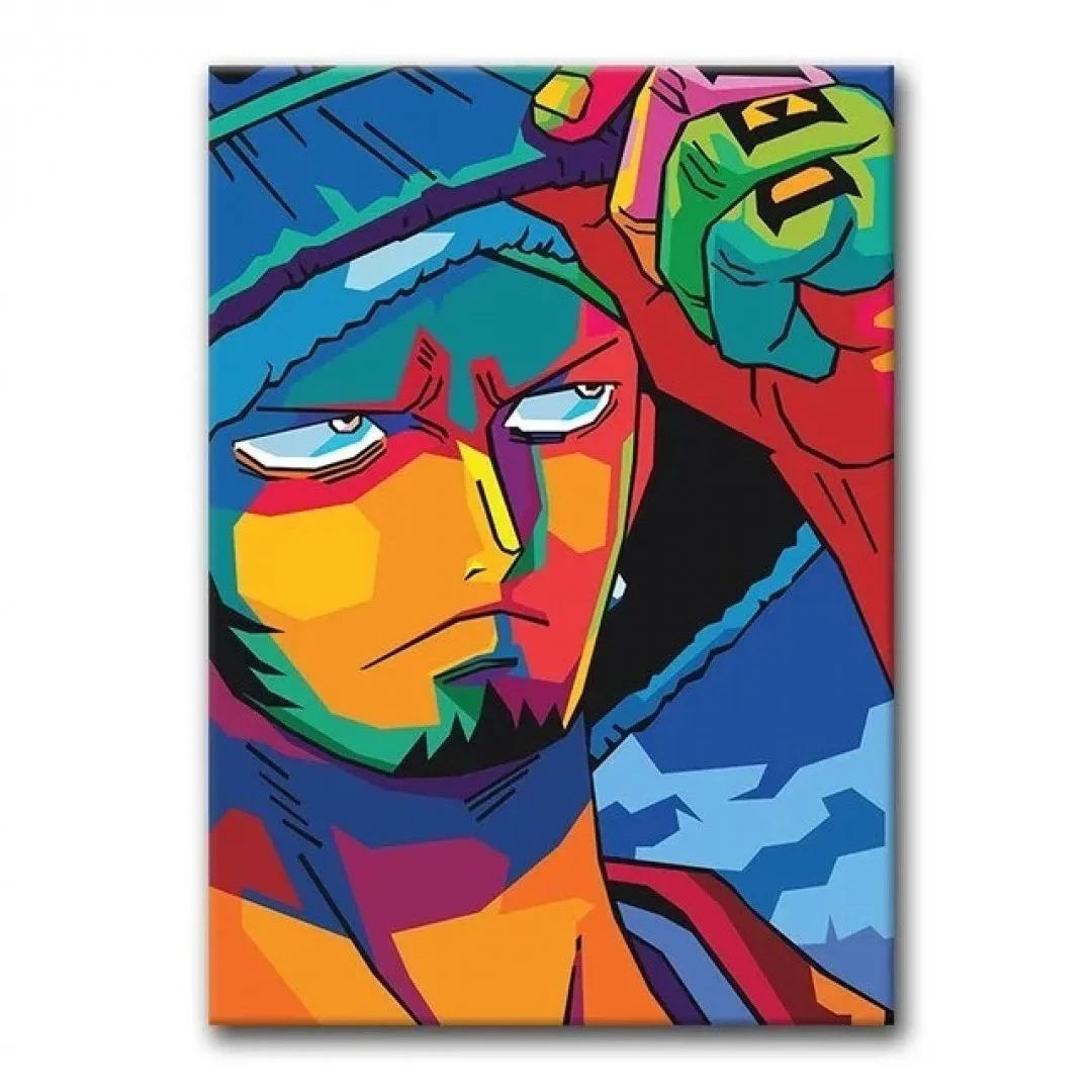 One Piece anime poster one piece abstract japanese comic scroll cartoon images HD print on canvas modern home living room wall decoration