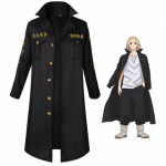 Manjiro Sano Cosplay Kostüm, Gestickter Stil, Tokyo Gang, Anführer, Lange Jacke, Cosplay, Anime, Festival Kostüm, (M, Anführer) Manjiro Sano Cosplay Kostüm, Gestickter Stil, Tokyo Gang, Anführer, Lange Jacke, Cosplay, Anime, Festival Kostüm, (M, Anführer)