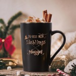 Joymaking Lustige Geschenk Tasse mit Spruch - Du bist mein Lieblings Muggel Weihnachten Geschenkidee fr Freund Freundin Klassenkamerad Geschenk zum Geburtstag Weihnachten,400ml Schwarz