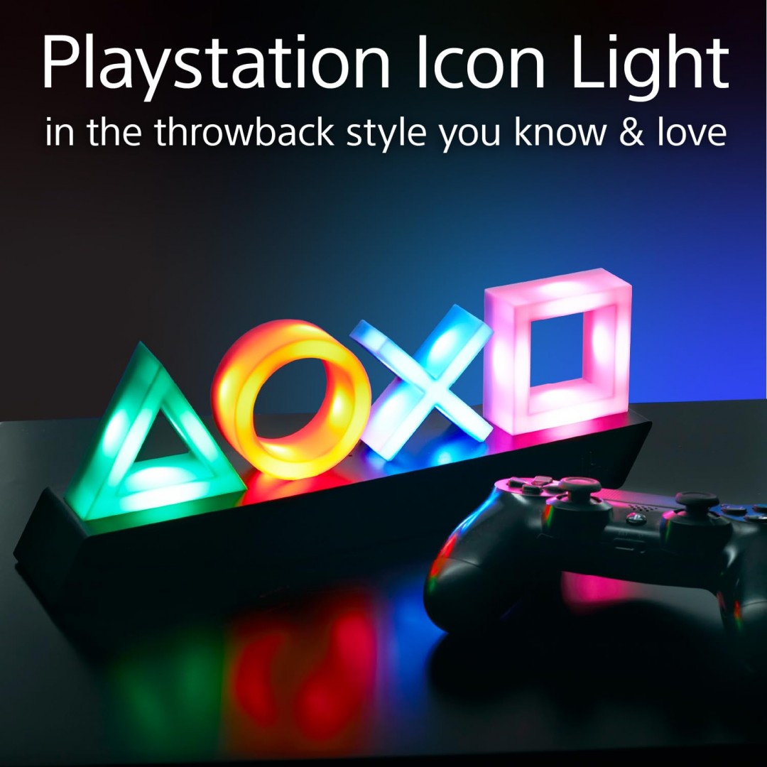 PlayStation -Tastensymbollampe mit Farbwechslerfunktion, mehrfarbiger, einzelner, mehrfarbiger