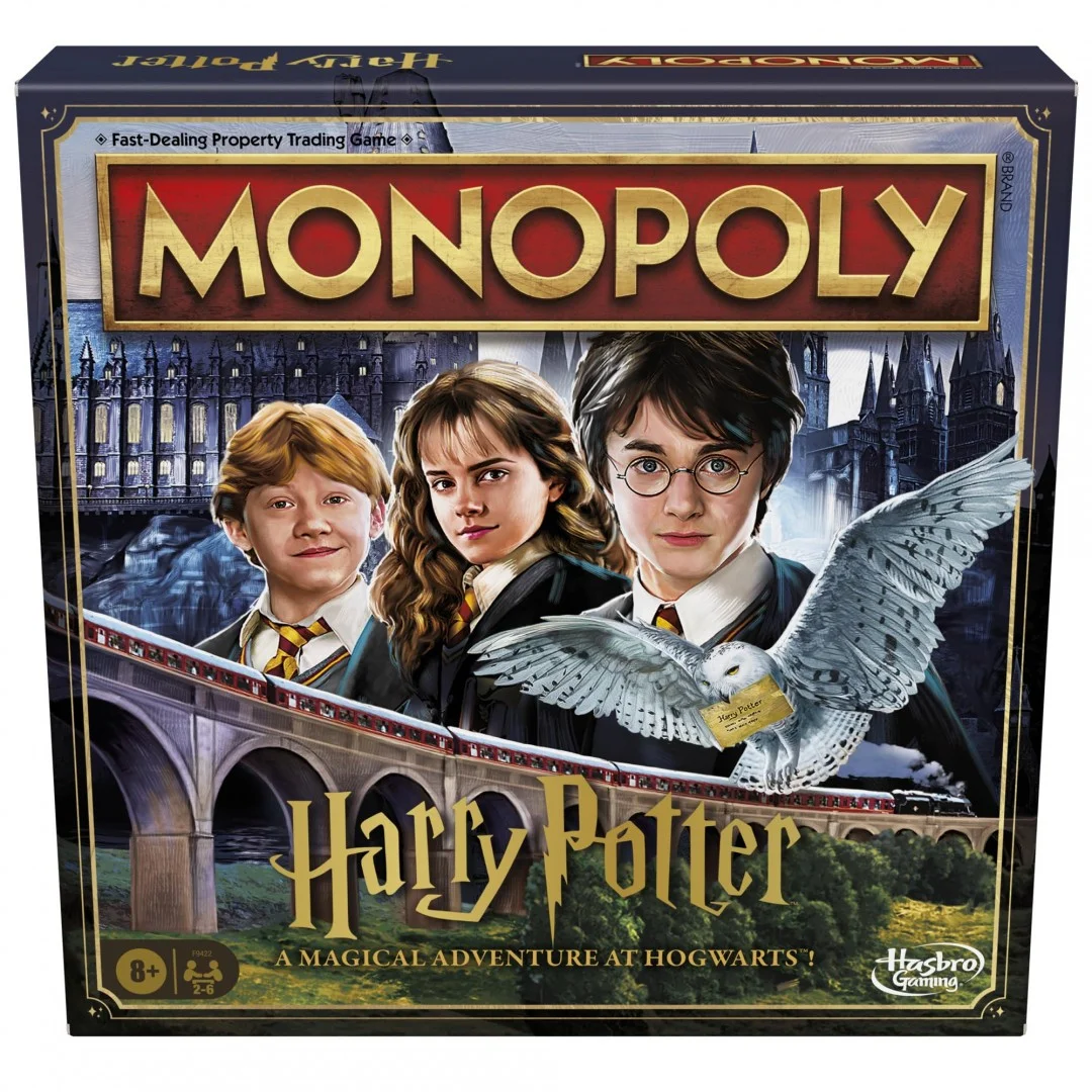 Monopoly Harry Potter Edition Brettspiel | Ein magisches Abenteuer bei Hogwarts | Alter 8 und up | 2 bis 6 Spieler | Familienspiele | Geschenke für Kinder und Erwachsene