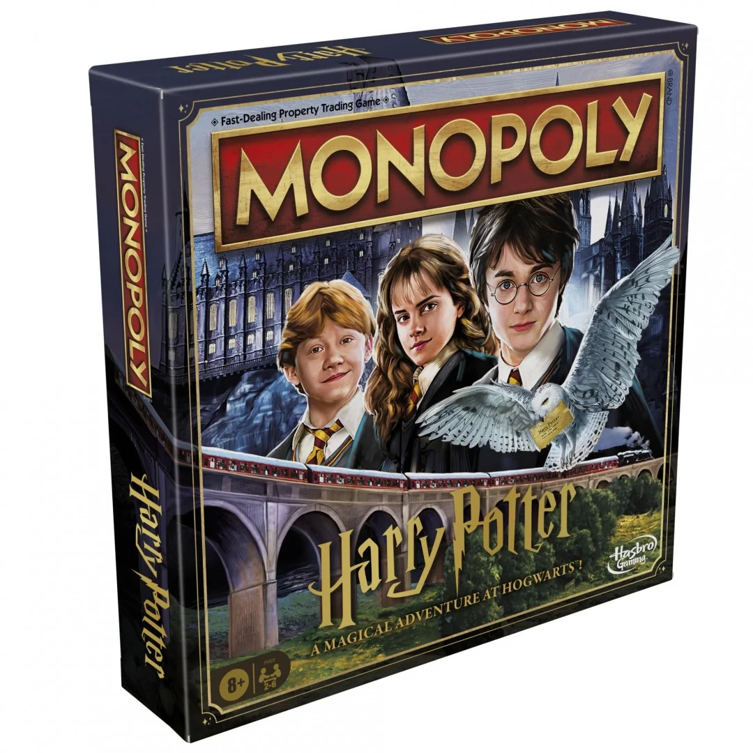 Monopoly Harry Potter Edition Brettspiel | Ein magisches Abenteuer bei Hogwarts | Alter 8 und up | 2 bis 6 Spieler | Familienspiele | Geschenke für Kinder und Erwachsene