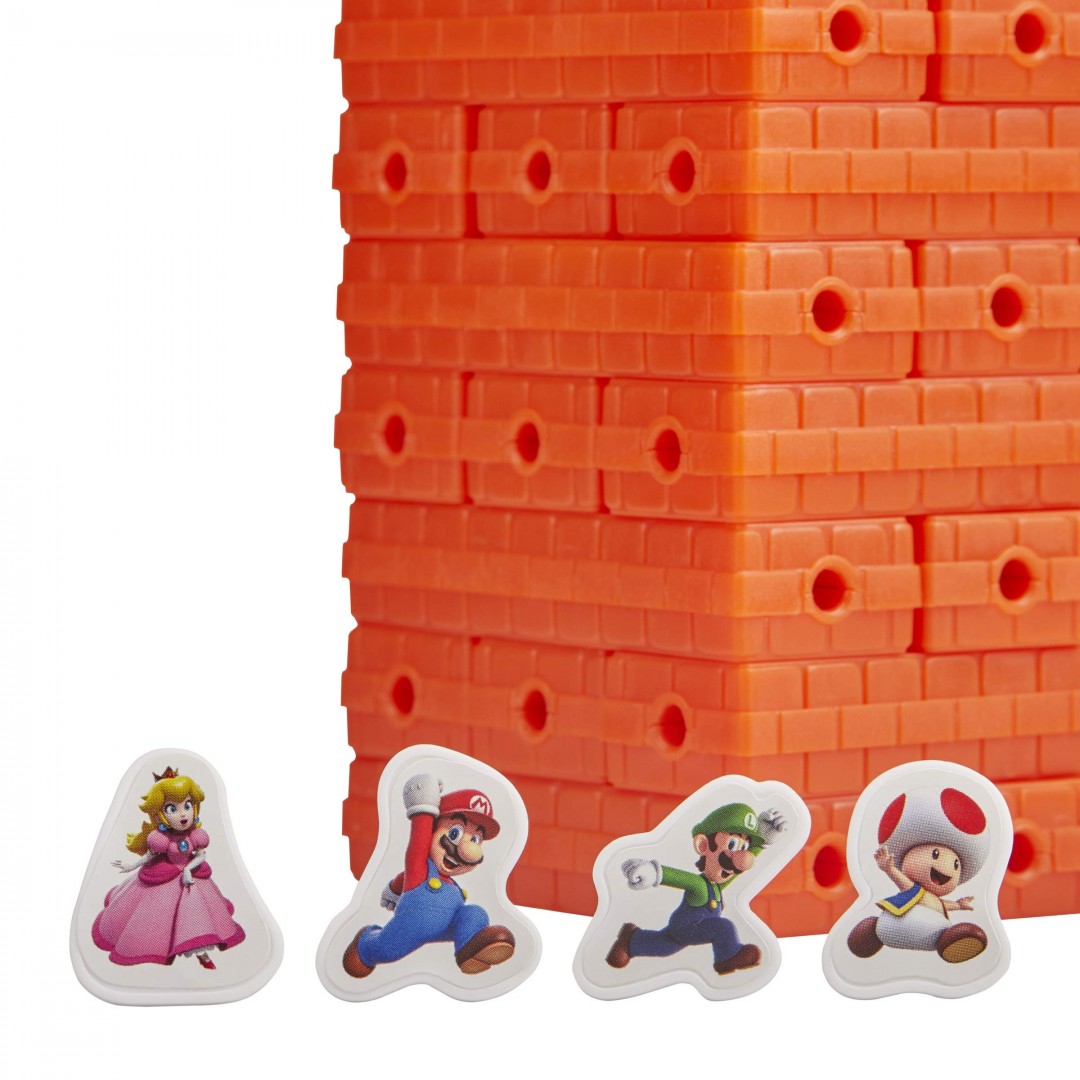 Hasbro Jenga: Super Mario Edition Game | Block Stacking Tower Game | Back to School Gifts for Kids | Classroom Board Games | Ages 8+