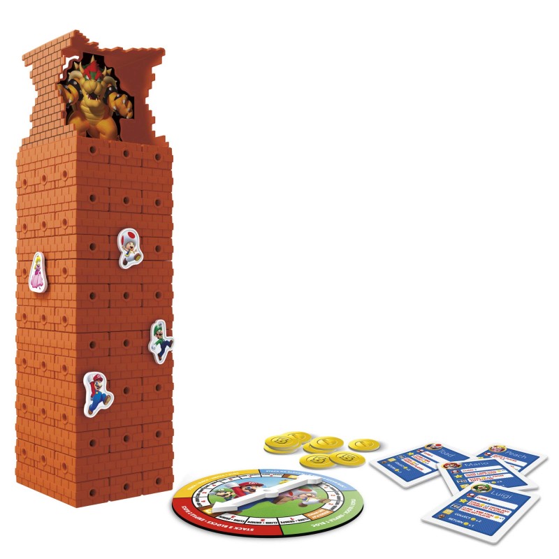 Hasbro Jenga: Super Mario Edition Game | Block Stacking Tower Game | Back to School Gifts for Kids | Classroom Board Games | Ages 8+