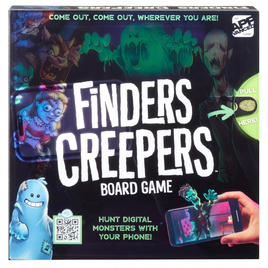 Micro Games of America Finders Creepers Brettspiel Ein App-Vanced Game Hunt Digital Monsters mit Ihrem Telefon, 2-4 Spieler im Alter von 8 Jahren