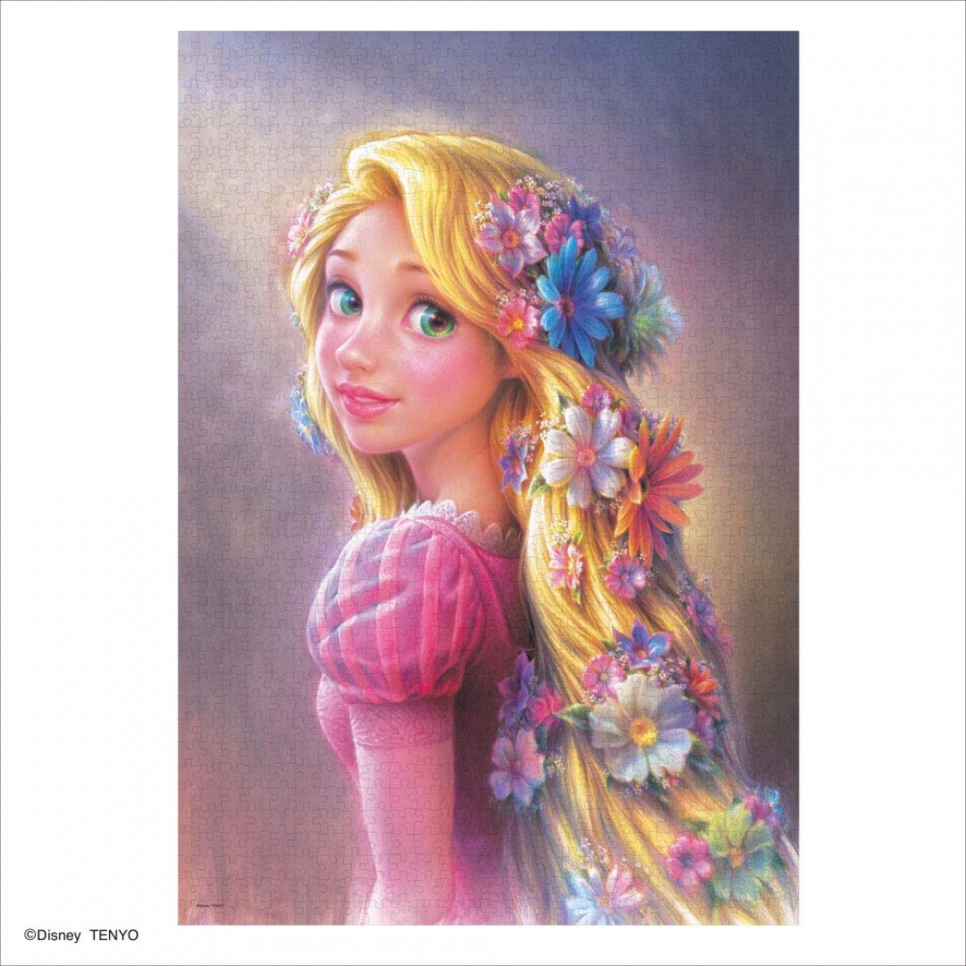 Tenyo 1000 Piece Jigsaw Puzzle Rapunzel Shining Hair Princess (20 x 29 inches)