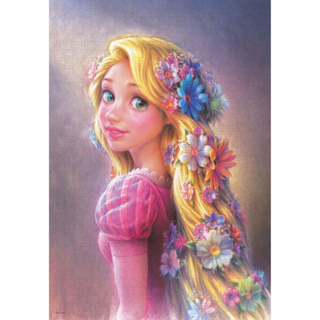 Tenyo 1000 Piece Jigsaw Puzzle Rapunzel Shining Hair Princess (20 x 29 inches)